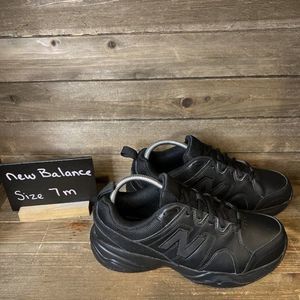 Mens‎ New Balance 609V3 Black Leather Comfort Walking Shoes Sneakers 7 4E EEEE